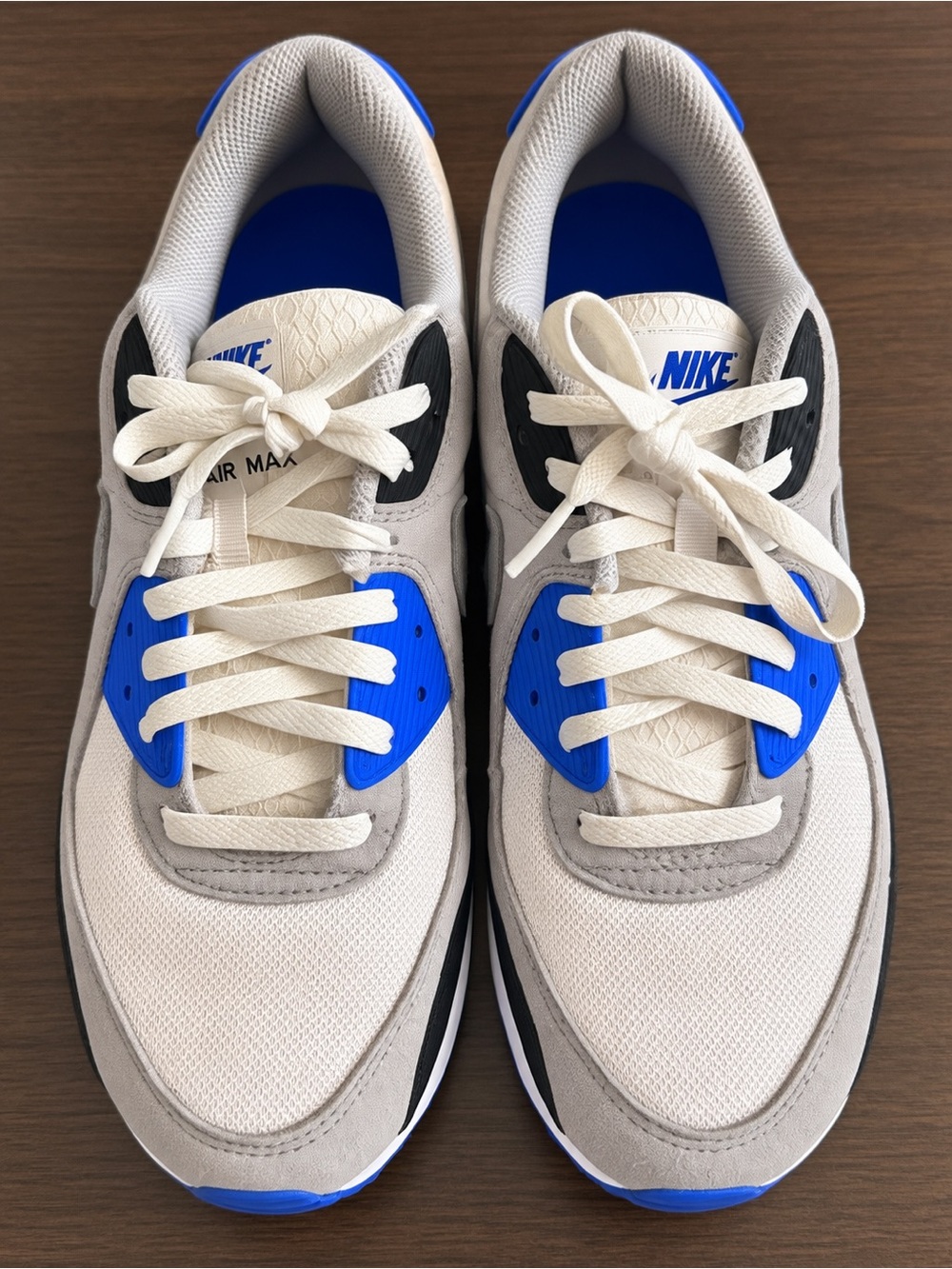 Nike Men’s Air Max Sneakers — Cream & Blue